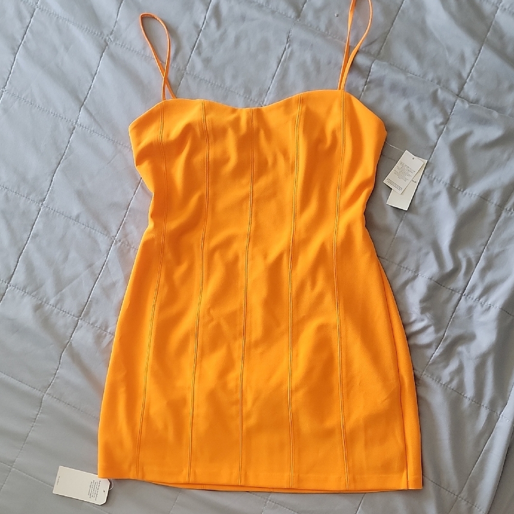 Abercrombie & Fitch Vibrant Orange Women's Dress